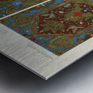 17th and 18th Century pattern. 1888 edition Lornement Polychrome by Albert Racine 1825–1893. Metal print