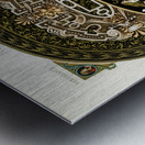 Renaissance pattern. 1888 edition Lornement Polychrome by Albert Racine 1825–1893. Metal print