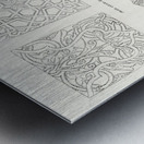 Antique Arabic design. 1888 edition Lornement Polychrome by Albert Racine 1825–1893. Metal print