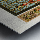 Medieval pattern. 1888 edition Lornement Polychrome by Albert Racine 1825–1893. Metal print