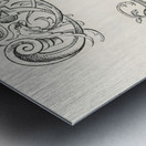 Renaissance ornamental designs. 1888 edition Lornement Polychrome by Albert Racine 1825–1893. Metal print