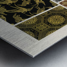 Japanese pattern. 1888 edition Lornement Polychrome by Albert Racine 1825–1893. Metal print