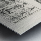 17th-century ornamental designs. 1888 edition Lornement Polychrome by Albert Racine 1825–1893. Metal print