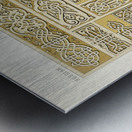 Russian pattern. 1888 edition Lornement Polychrome by Albert Racine 1825–1893. Metal print