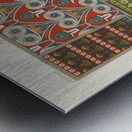 Egyptian pattern. 1888 edition Lornement Polychrome by Albert Racine 1825–1893. Metal print