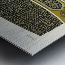 Arabian pattern. 1888 edition Lornement Polychrome by Albert Racine 1825–1893. Metal print