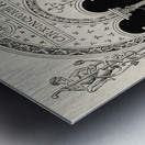 Ancient architecture Illustration. 1888 edition Lornement Polychrome by Albert Racine 1825–1893. Metal print