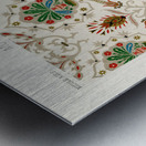 Middle-Ages pattern. 1888 edition Lornement Polychrome by Albert Racine 1825–1893. Metal print