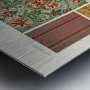 18th Century pattern. 1888 edition Lornement Polychrome by Albert Racine 1825–1893. Metal print