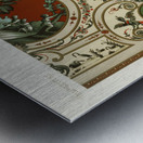 18th Century pattern. 1888 edition Lornement Polychrome by Albert Racine 1825–1893. Metal print