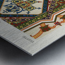 Byzantine pattern. 1888 edition Lornement Polychrome by Albert Racine 1825–1893. Metal print