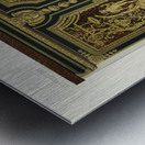 17th Century pattern. 1888 edition Lornement Polychrome by Albert Racine 1825–1893. Metal print