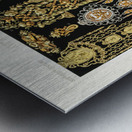 17th and 18th Century pattern Lornement Polychrome 1888 by Albert Racinet 1825–1893. 1888 edition.  Metal print