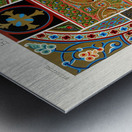 Byzantine pattern. 1888 edition Lornement Polychrome by Albert Racine 1825–1893. Metal print