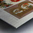 Middle-Ages pattern. 1888 edition Lornement Polychrome by Albert Racine 1825–1893. Metal print