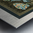 Chinese pattern Lornement Polychrome 1888 by Albert Racinet 1825-1893. 1888 edition. Metal print