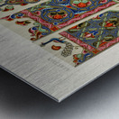 Armenian pattern. 1888 edition Lornement Polychrome by Albert Racine 1825–1893. Metal print