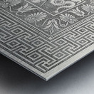 Pompeiian decorative design. 1888 edition Lornement Polychrome by Albert Racine 1825–1893. Metal print