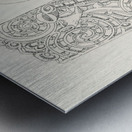 Canoe decorative element. 1888 edition Lornement Polychrome by Albert Racine 1825–1893. Metal print