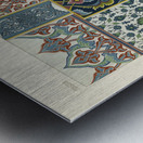 18th Century pattern. 1888 edition Lornement Polychrome by Albert Racine 1825–1893. Metal print