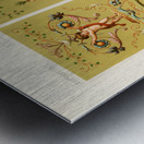 18th Century pattern.  1888 edition Lornement Polychrome by Albert Racine 1825–1893. Metal print