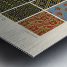 Middle-Ages pattern.  1888 edition Lornement Polychrome by Albert Racine 1825–1893. Metal print