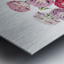 The seven sisters rose from Edwards Botanical Register 1829-1847  by Sydenham Edwards John Lindley and James Ridgway. Metal print