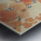 Great tit on paulownia branch 1925 - 1936 by Ohara Koson 1877-1945. Metal print