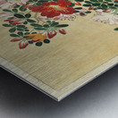 Blooming azalea in blue pot 1920 - 1930 by Ohara Koson 1877-1945. Metal print