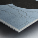 Two crows on a branch 1927 by Ohara Koson 1877-1945. Metal print