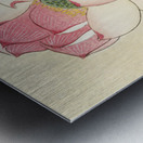 Gallinule with Lotus Flowers 1900 - 1930 by Ohara Koson 1877-1945. Metal print