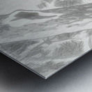 Indian quack on snowy tree branch 1900 - 1930 by Ohara Koson 1877-1945. Metal print