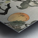 Ring sparrows and insect 1900 - 1936 by Ohara Koson 1877-1945. Metal print