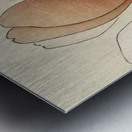 Sparrow on blooming magnolia branch 1900 - 1930 by Ohara Koson 1877-1945. Metal print