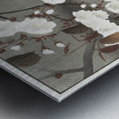 Crow and cherry blossom 1930 - 1975 by Ohara Koson 1877-1945. Metal print