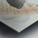 Two carp 1900 - 1930 by Ohara Koson 1877-1945. Metal print