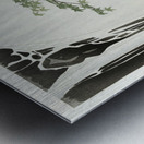 Japanese wagtail at waterfall 1900 - 1930 by Ohara Koson 1877-1945. Metal print