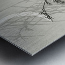 Heron at new moon 1900 - 1910 by Ohara Koson 1877-1945. Metal print