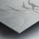 Two geese 1900 - 1910 by Ohara Koson 1877-1945. Metal print