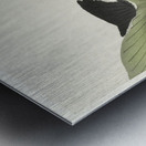 Libelle and lotus 1900 - 1930 by Ohara Koson 1877-1945. Metal print