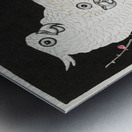 Two cockatoo and plum blossom 1925 - 1936 by Ohara Koson 1877-1945. Metal print