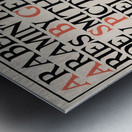 Arabella and Araminta Stories 1895 Art Nouveau poster of twin blonde girls by Ethel Reed.  Metal print