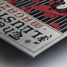 The New Illustrated Magazine 1890–1900 cover of flowers and a fashionably dressed woman holding magazine by Ethel Reed.  Metal print