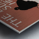 The Boston Sunday Herald 1895–1901 vintage poster of a woman reading a newspaper in art nouveau style by Ethel Reed.  Metal print