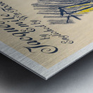 Jacques Damour 1896 poster of a man and a woman by Ethel Reed.  Metal print