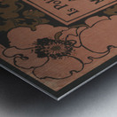 Poster showing illustrated flowers 1895 print by Ethel Reed.  Metal print