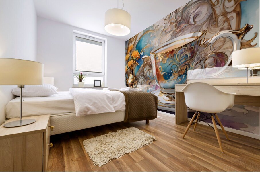 A dainty table By ISHISH Mural print