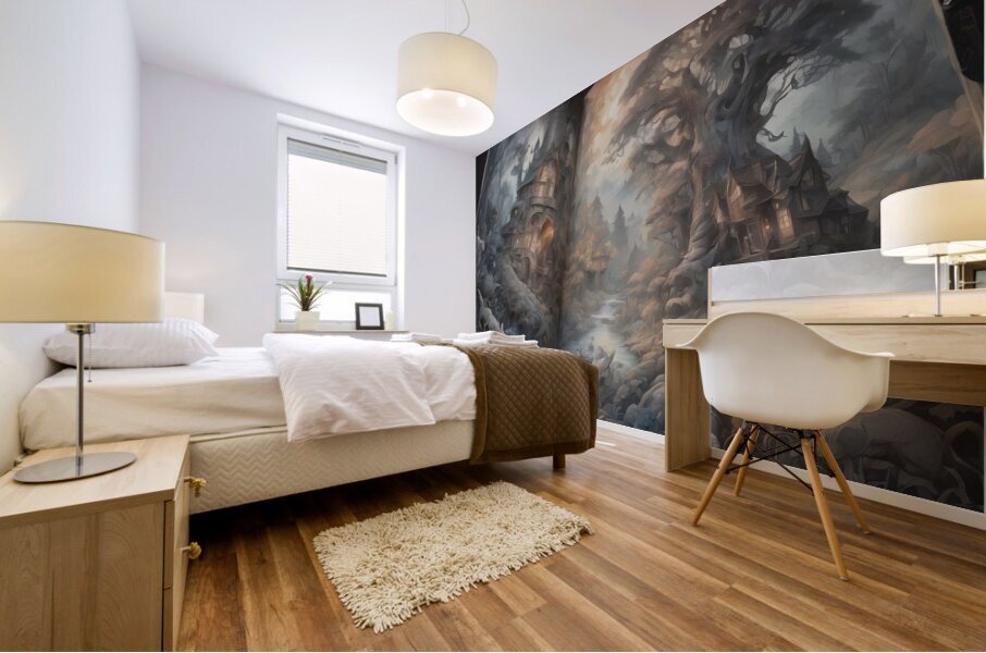 Fantasy Fable Book By ISHISH Mural print