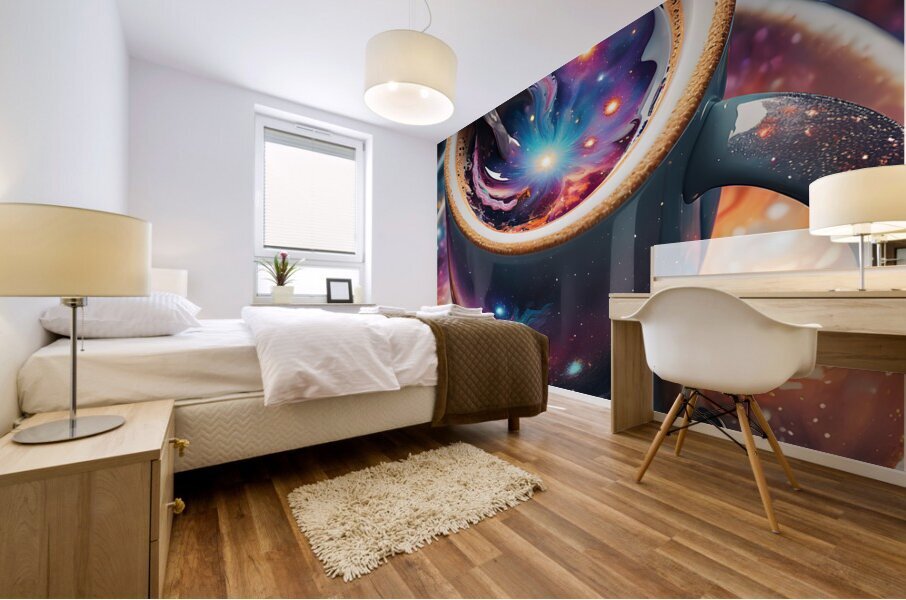 Galaxy Coffee By ISHISH Mural print