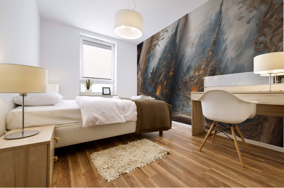 Fantasy Fable Ghost Book By ISHISH Mural print